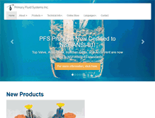 Tablet Screenshot of primaryfluid.com